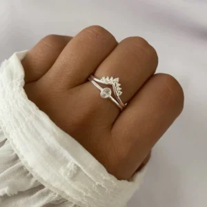 Set anillos Plata x2
