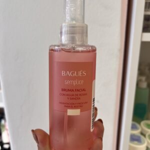 Bruma facial hidratante agua de rosas y sandia / 150 ml