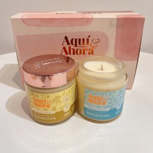 KIT REGALO VELA PETITE X2 E/CJ BIENESTAR + SEREN