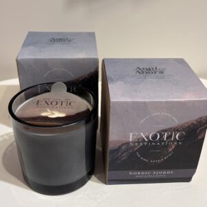 VELA SOJA E/VASO VIDRIO EXOTIC DESTINATIONS B4