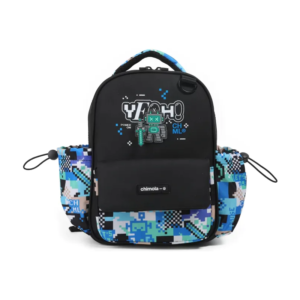 MOCHILA ESCOLAR SPIN ROBOT CHIMOLA FS131- 14" Posee 2 compartimentos principales y bolsillos laterales para botellas. Incluye correas acolchonadas y respaldo reforzado para mayor ergonomía.